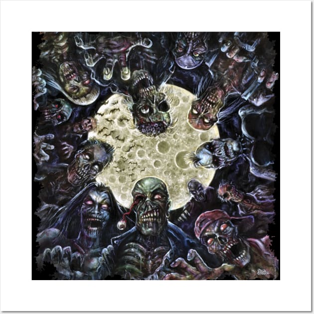 Zombies Attack (Zombie horde) Wall Art by monstermangraphic